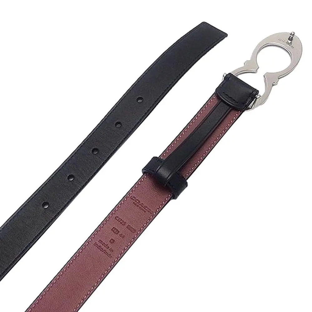 Thắt Lưng Coach Signature Buckle Belt 'Black' C1725-SVO2D - Ảnh 4