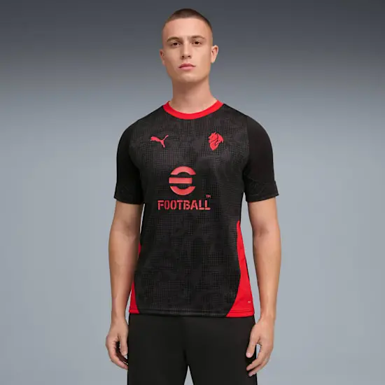 Áo Puma AC Milan 25/26 Training Shirt ‘Black Red’ 782356-04 - Ảnh 6