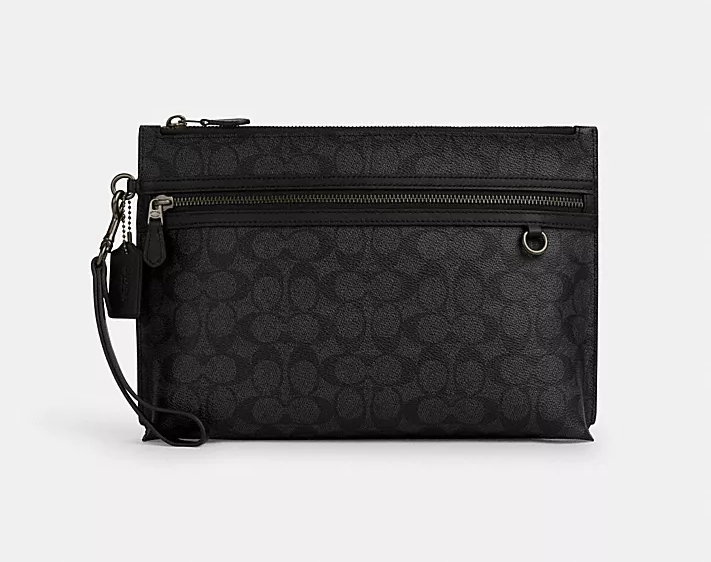 Alternative view of Túi Coach Carry All Pouch 'Black' CY985-QBMI5