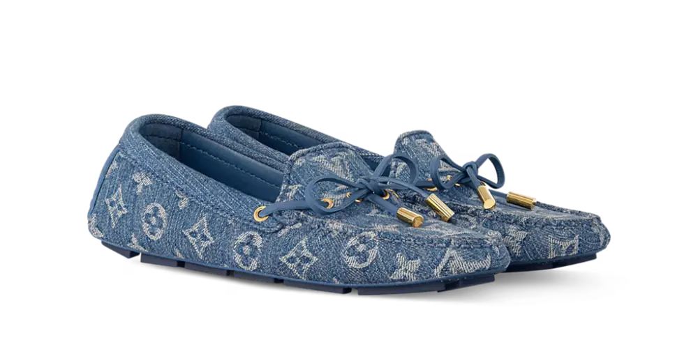 Alternative view of Giày Louis Vuitton Gloria Flat Loafer 'Blue' 1AGW33