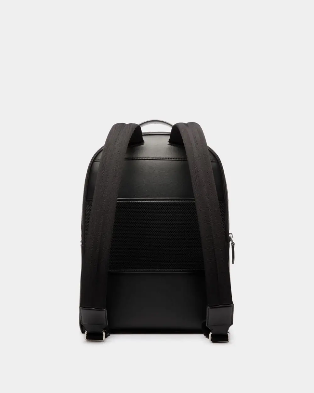 Balo Bally Mythos Backpack Recycled Leather 'Black' 6308460 - Ảnh 3
