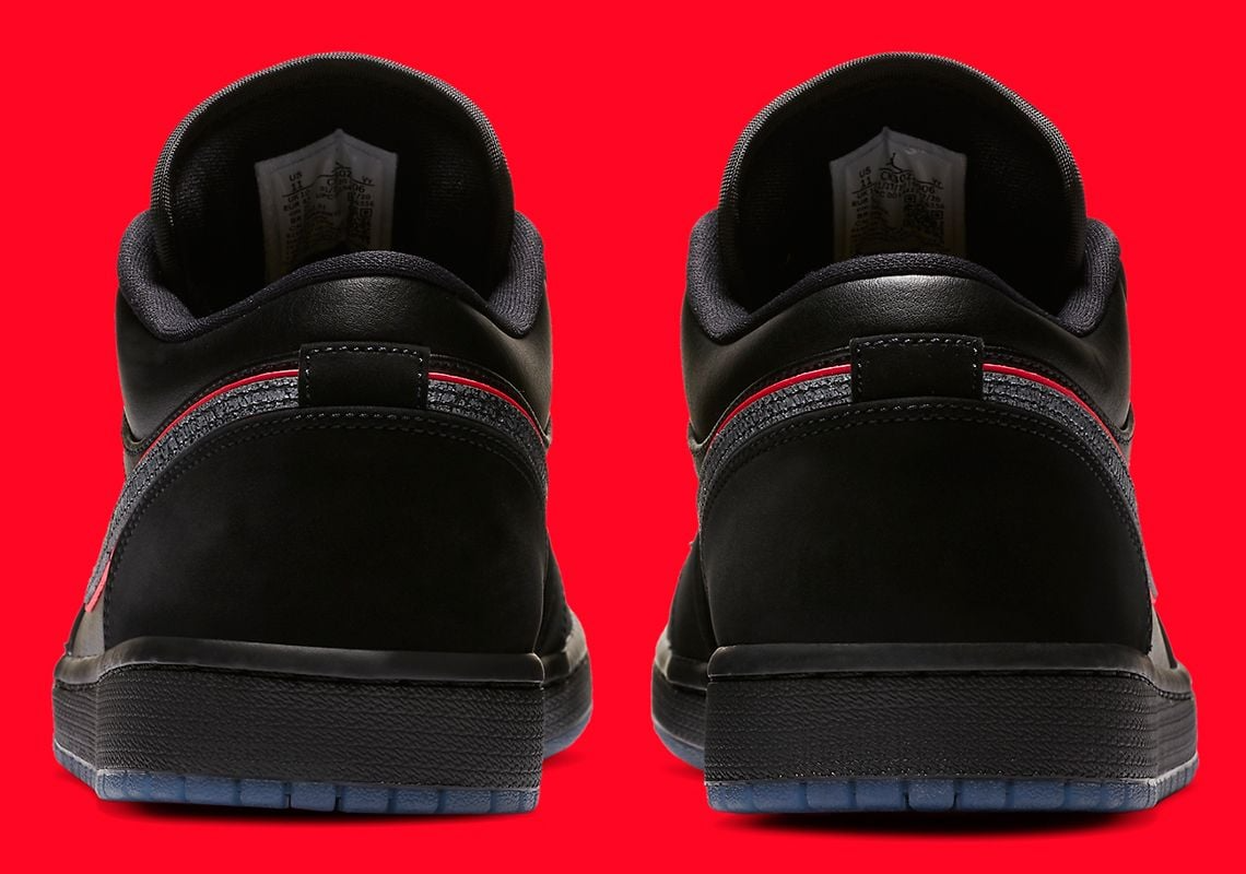 Giày Nike Air Jordan 1 Low 'Black Red Orbit' CK3022-006 - Ảnh 3