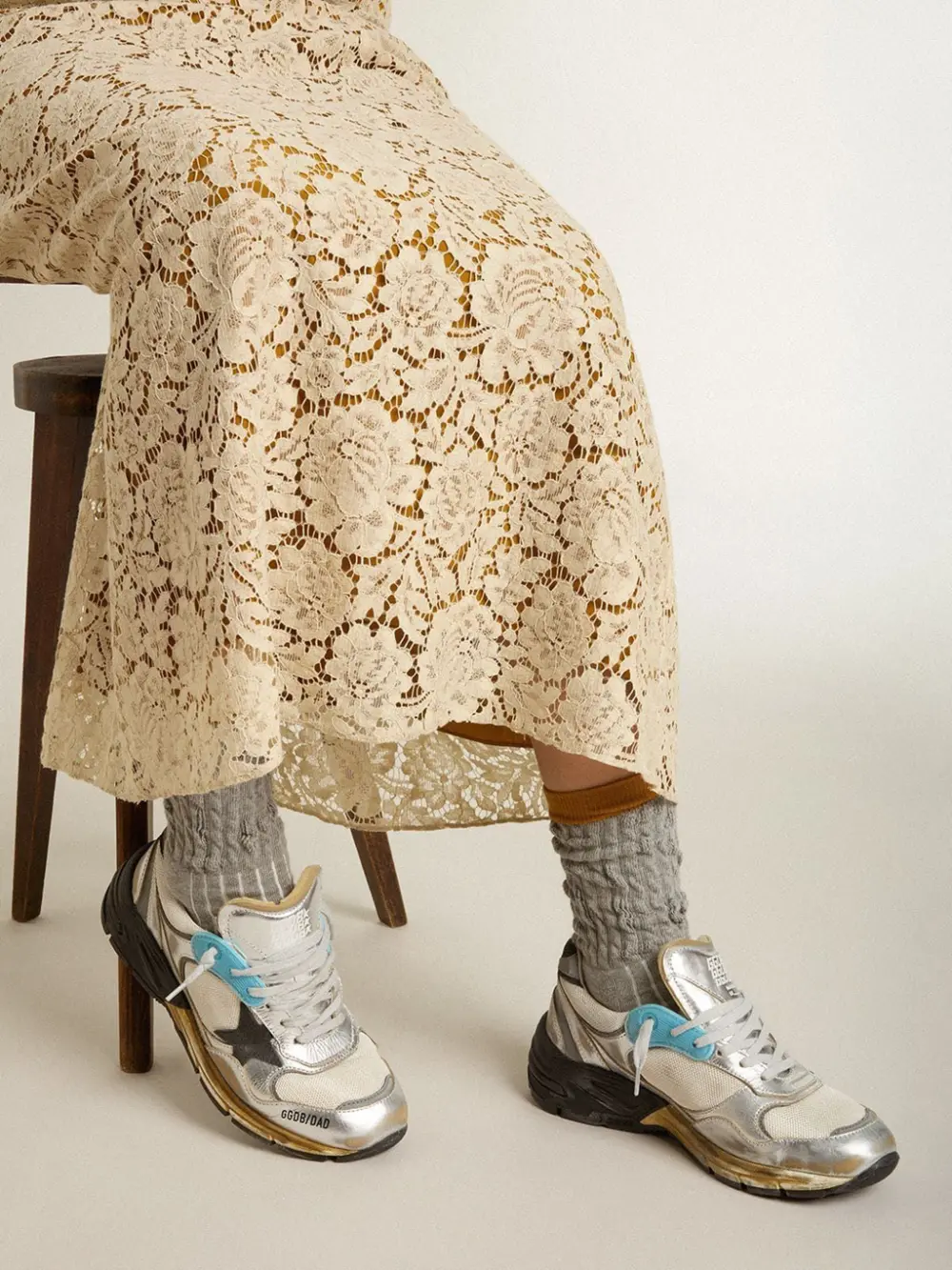 Alternative view of Giày Golden Goose Dad-Star 'White' GWF00884-F007463-70287