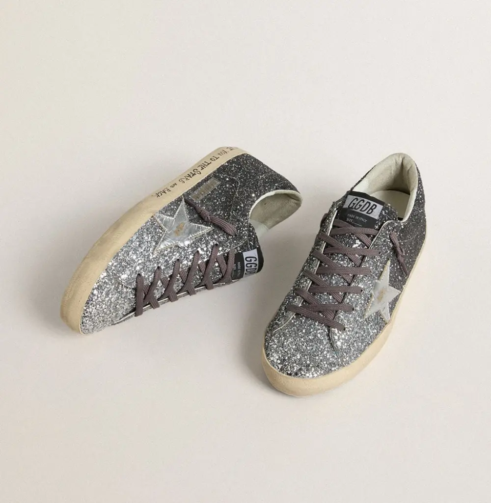 Giày Golden Goose Super Star 'Silver' GWF00101-F007470-60246 - Ảnh 3