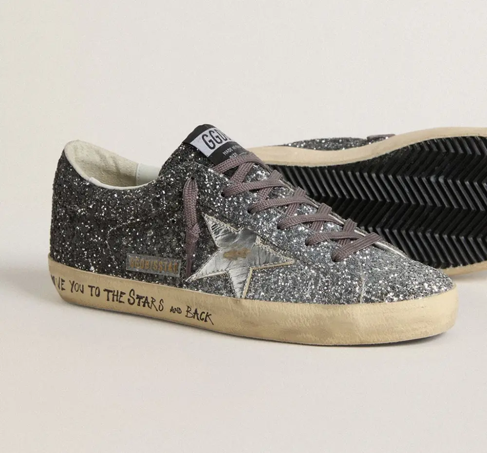 Giày Golden Goose Super Star 'Silver' GWF00101-F007470-60246 - Ảnh 4