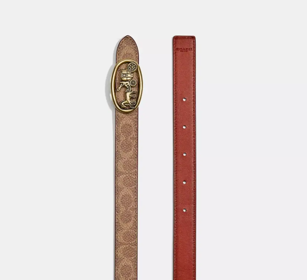 Alternative view of Thắt Lưng Coach Horse Medallion Buckle Belt 'Brown' C3271-B4SGU