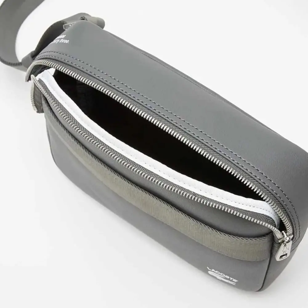 Alternative view of Túi Lacoste Leather Printed Messenger ‘Gray’ NH4018PN-J37