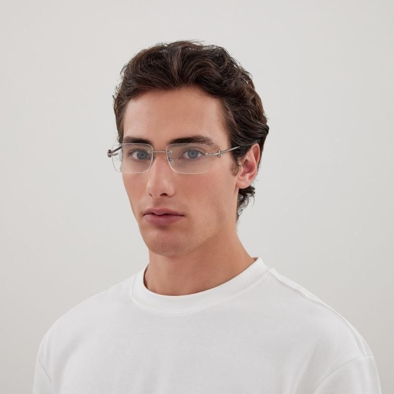 Alternative view of Kính Gucci Eyeglasses 'Silver' GG17030-001