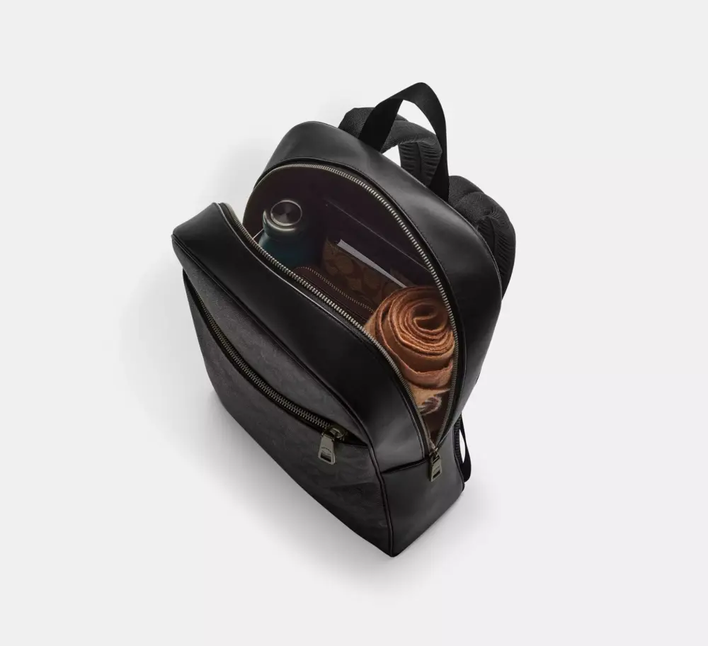 Balo Coach Owen Backpack 'Black' CAJ66-QBBK - Ảnh 4