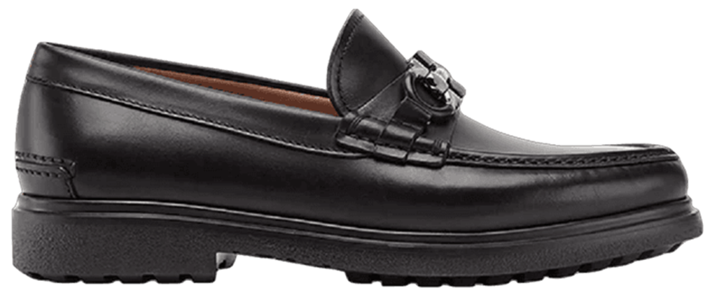 Giày Salvatore Ferragamo Moccasin Gancini ‘Black’ 02C499-735190