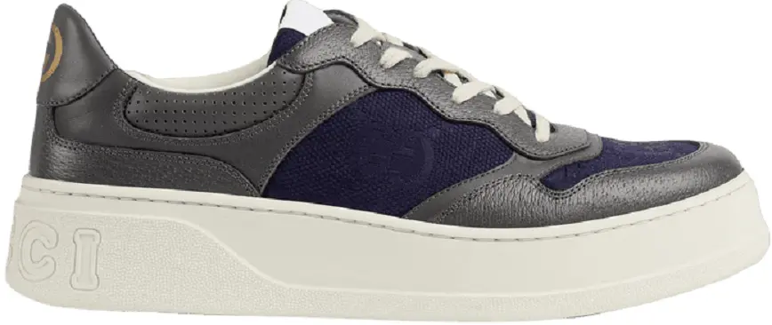 Giày Gucci Men’s Lace-Up Sneaker ‘Grey Leather’ 726543-AABNK-1152