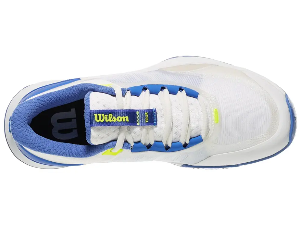 Giày Wilson Intrigue Tour ‘White Blue Yellow’ WRS336740 - Ảnh 3