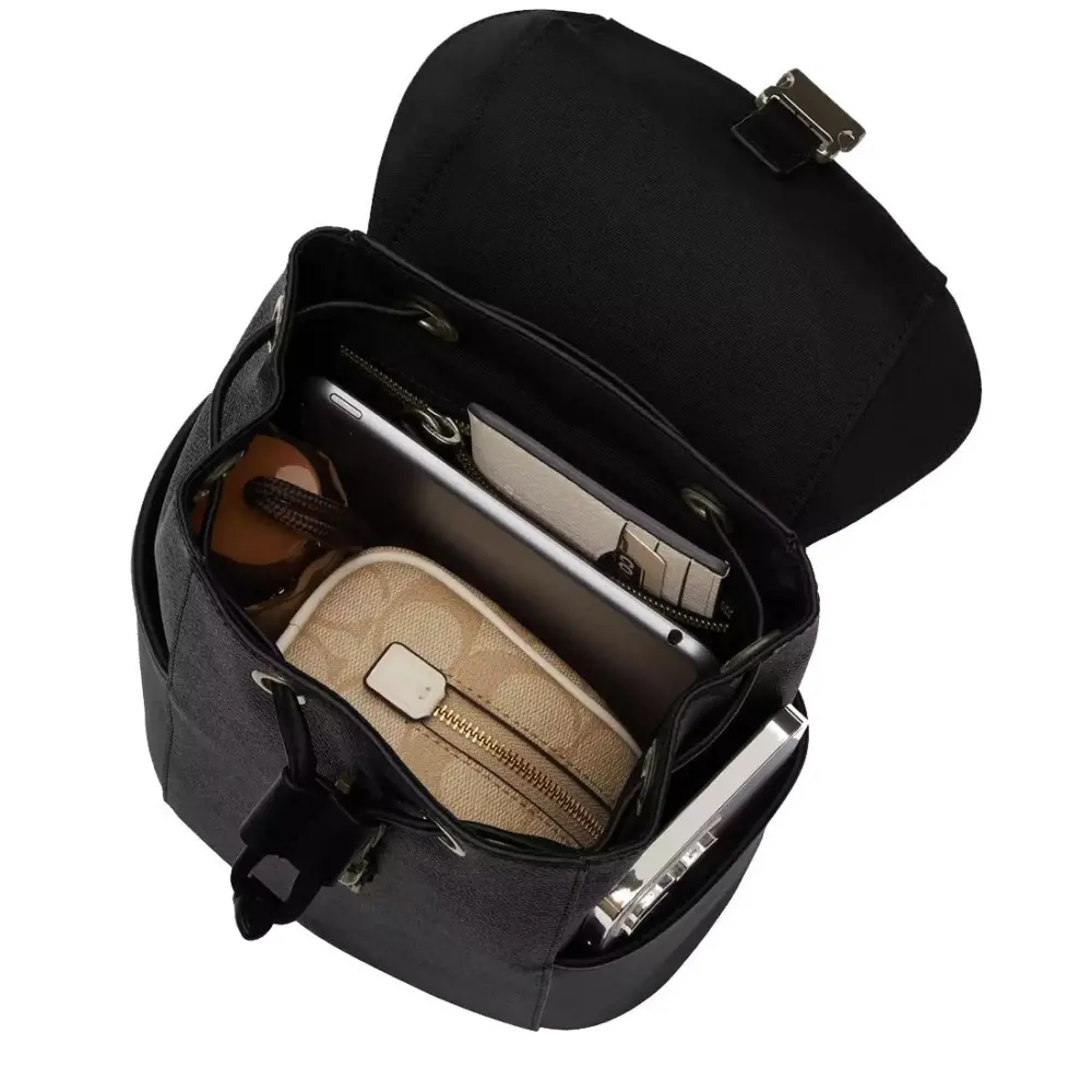 Túi Coach Racer Pack Bag 'Black' CT712-QBMI5 - Ảnh 7