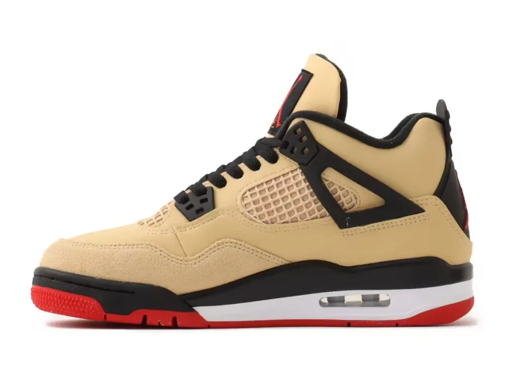 Alternative view of Giày Nike Air Jordan 4 Retro ‘Sesame Black’ IH2094-200