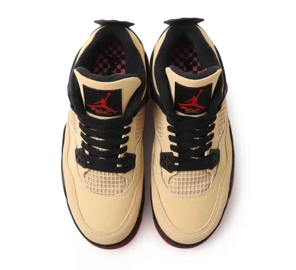 Giày Nike Air Jordan 4 Retro ‘Sesame Black’ IH2094-200 - Ảnh 3