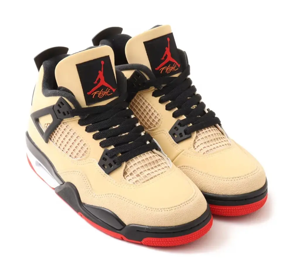 Giày Nike Air Jordan 4 Retro ‘Sesame Black’ IH2094-200 - Ảnh 5