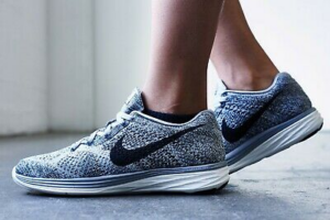 Giày Nike Wmns Flyknit Lunar 3 Blue Black 698182 404 - Ảnh 4