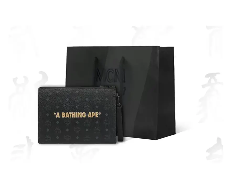 Túi MCM x Bape LNY 'Black' MXZESTA04BK001 - Ảnh 3
