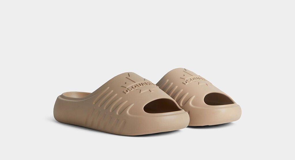 Dép Dsquared2 Canadian Leaf Slides ‘Sand’ FFM0025172000015086 - Ảnh 3