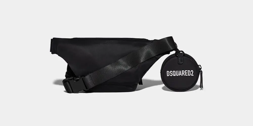 Túi Dsquared2 Be Icon Belt Bag ‘Black’ BBW003411703199M436 - Ảnh 3