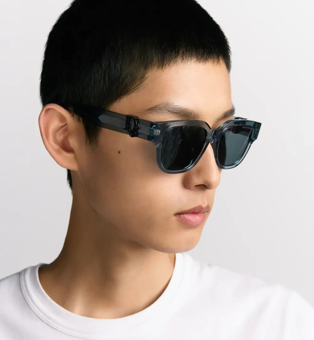 Kính Dior Oblique S1F Transparent Sunglasses 'Blue' DOBLS1FXT-30B8 - Ảnh 4