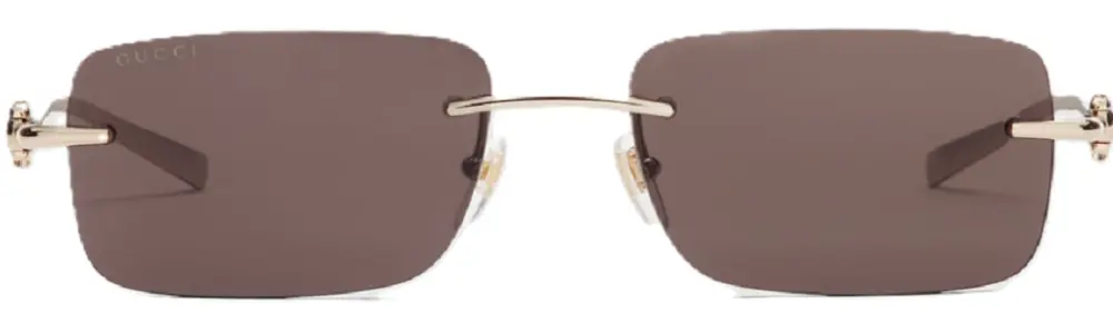 Kính Gucci Rectangular Frame Sunglasses 'Brown' 797456-I3330-8023