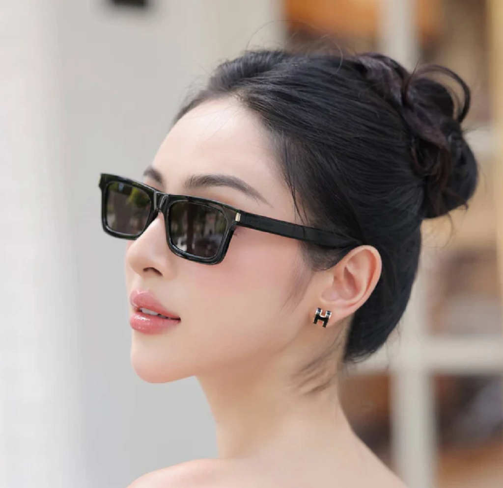 Kính Saint Laurent YSL Sunglasses 'Black Grey' SL461-BETTY-001 - Ảnh 4