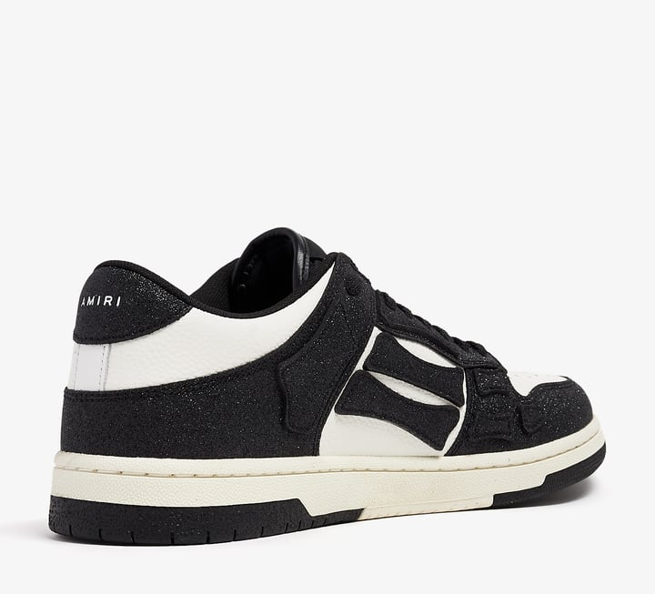 Giày Amiri Skel Top Low Shimmer ‘Black White’ AWFOSR1037-002 - Ảnh 4