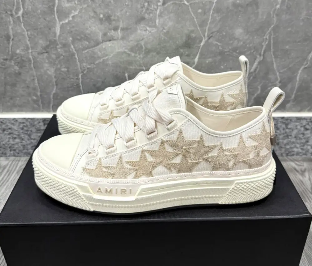 Giày Amiri Stars Court Low ‘White’ AWFOSR1147-271 - Ảnh 4