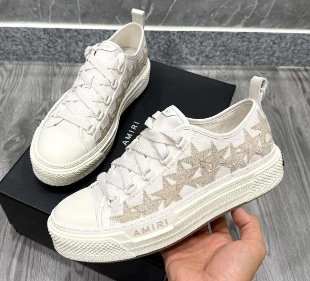 Giày Amiri Stars Court Low ‘White’ AWFOSR1147-271 - Ảnh 3