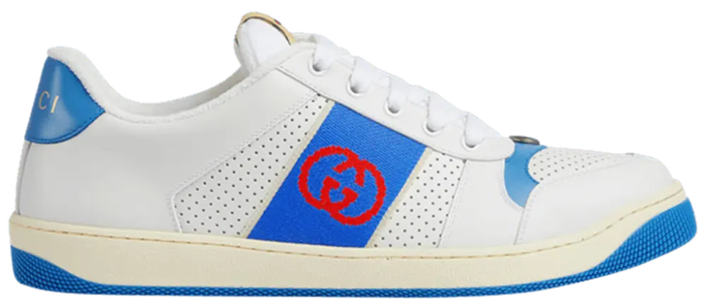 Giày Gucci Screener Interlocking G ‘White Blue’ 765054-AACV8-9055