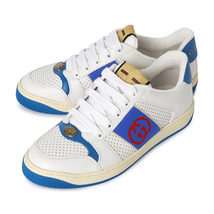 Alternative view of Giày Gucci Screener Interlocking G ‘White Blue’ 765054-AACV8-9055