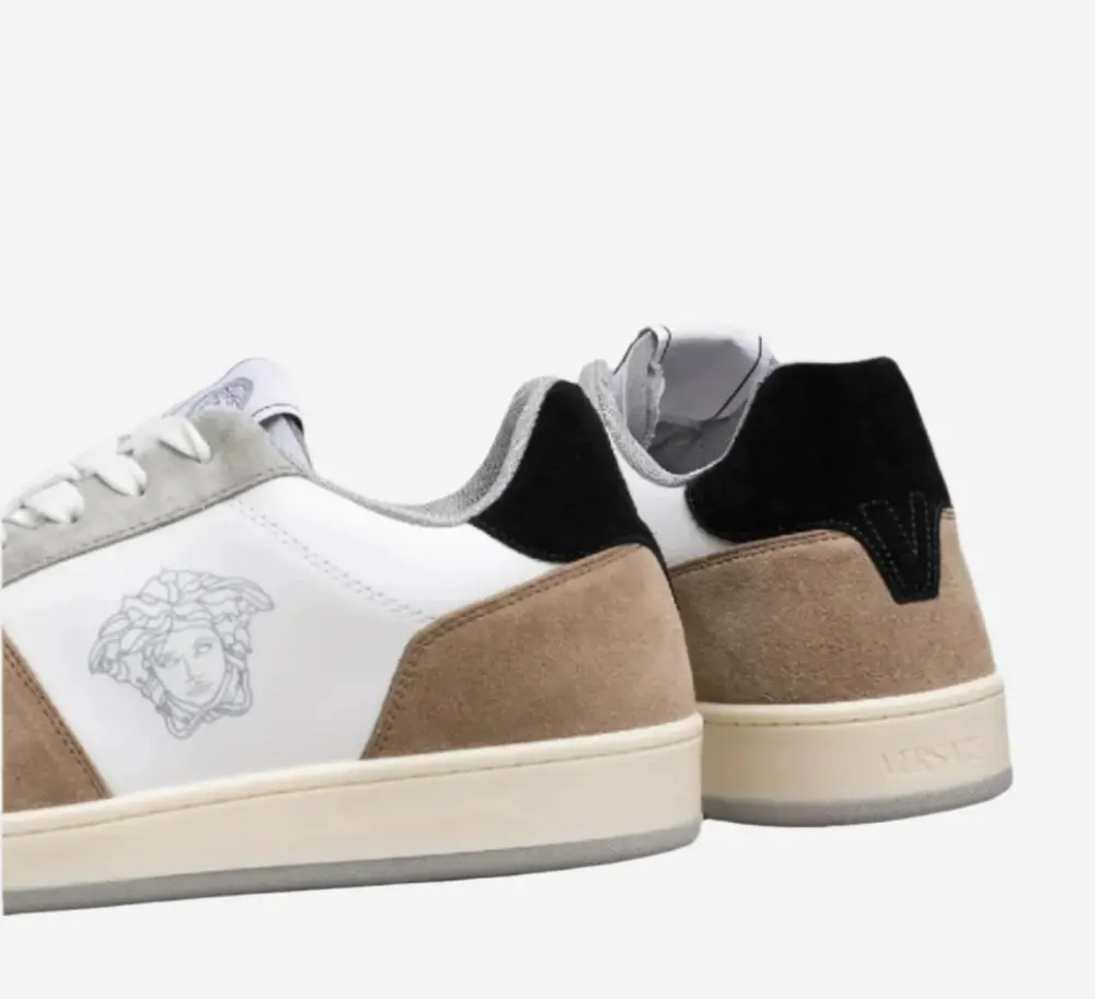 Giày Versace Medusa Sneaker ‘Beige White Black’ 1013377-1A10407-2NA30 - Ảnh 4