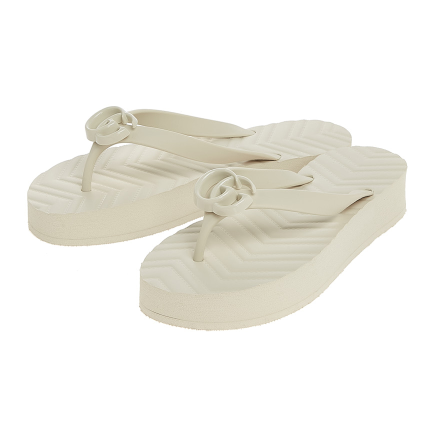 Alternative view of Dép Gucci Chevron Thong Sandal ‘White’ 655463-J8710-9022