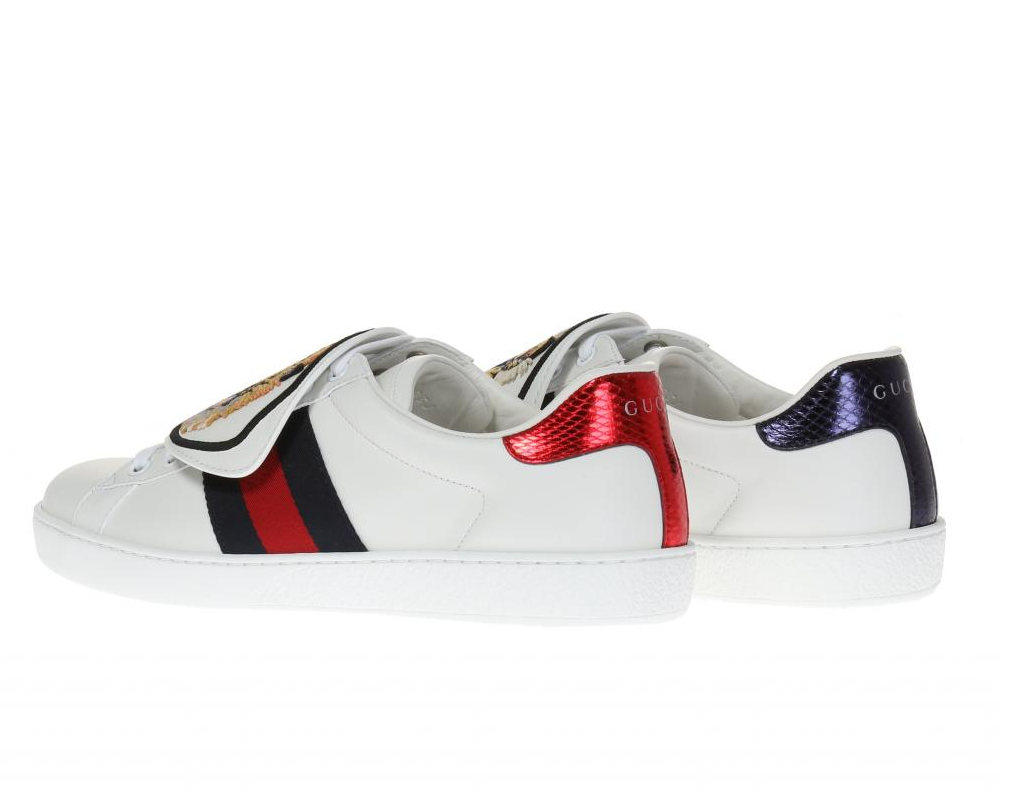 Giày Gucci New Ace ‘Tiger Strap’ 477102-DOP80-9182 - Ảnh 4