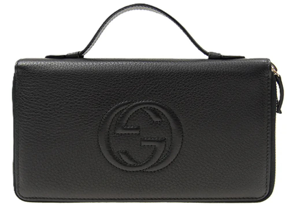 Túi Gucci Leather Soho Travel Document ‘Black’ 336286-A7M0G-1000