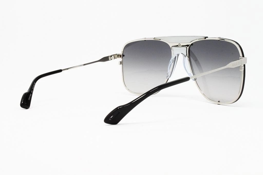 Kính Gucci Sunglasses Web Aviator ‘Grey’ GG0739S-001 - Ảnh 3