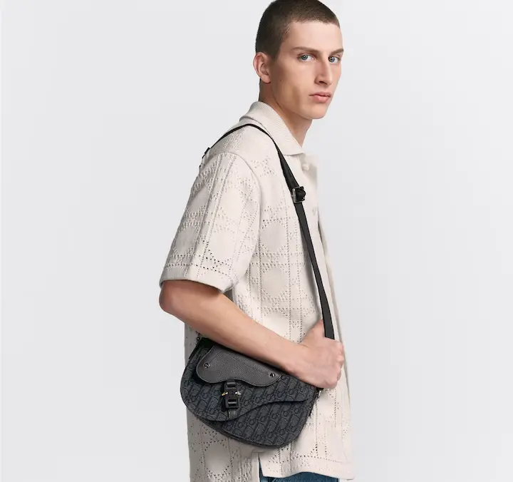 Túi Dior Saddle Messenger ‘Black Calfskin’ 1ADPO325YKY-H03E - Ảnh 3