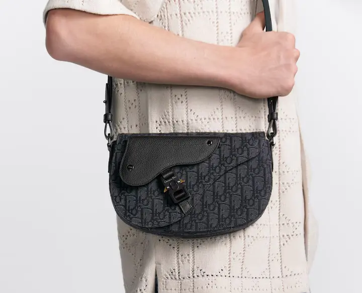 Alternative view of Túi Dior Saddle Messenger ‘Black Calfskin’ 1ADPO325YKY-H03E