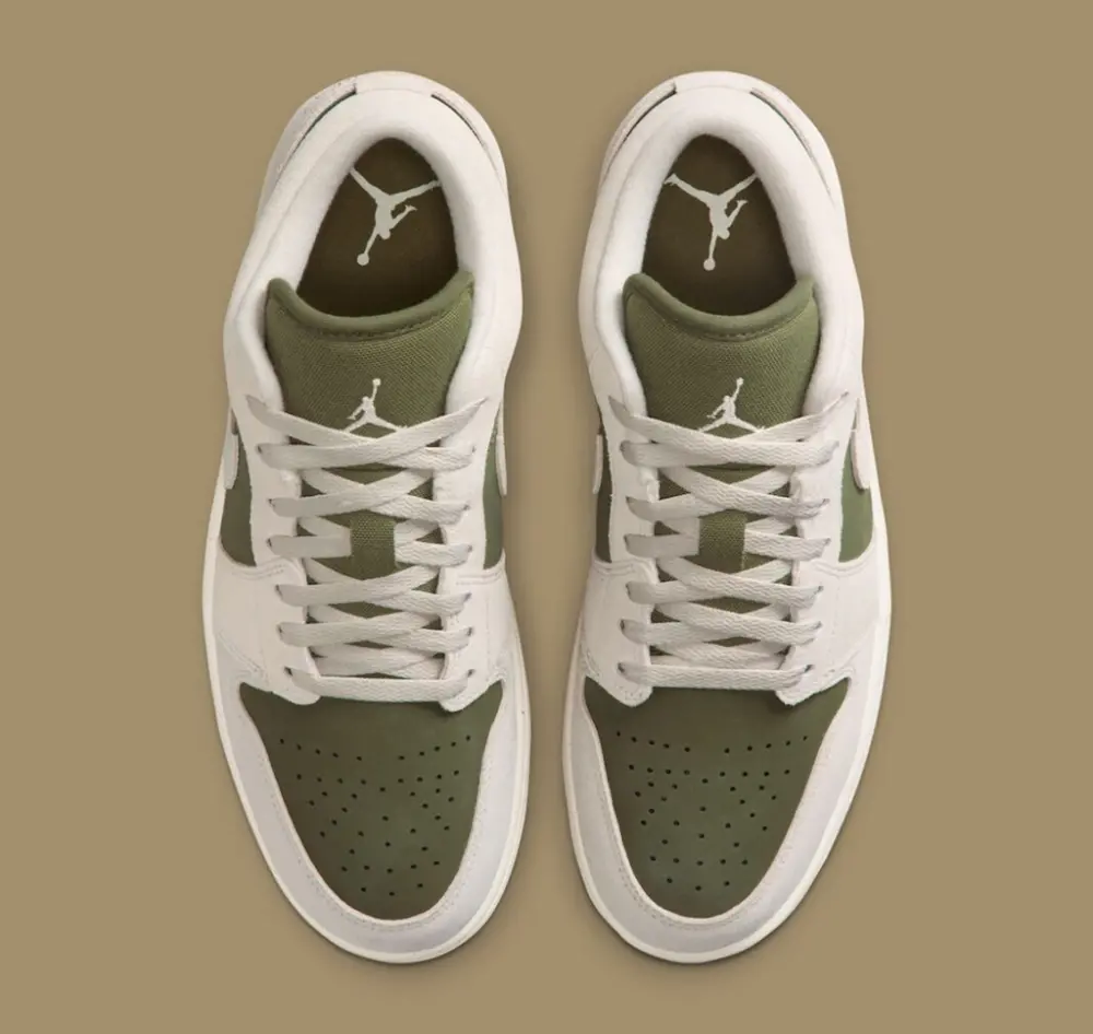 Giày Nike Air Jordan 1 Low SE ‘Medium Olive Sail’ HV4089-201 - Ảnh 10