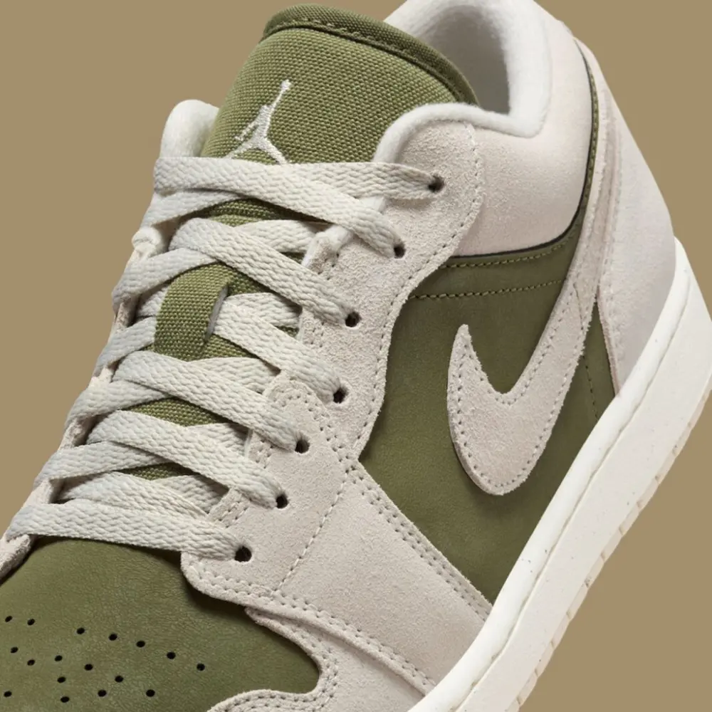 Giày Nike Air Jordan 1 Low SE ‘Medium Olive Sail’ HV4089-201 - Ảnh 8