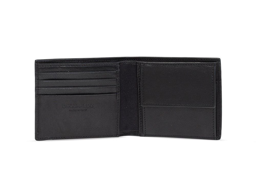 Ví Dsquared2 Bifold Wallet With Logo ‘Black’ WAM0015-12903205-M063 - Ảnh 3