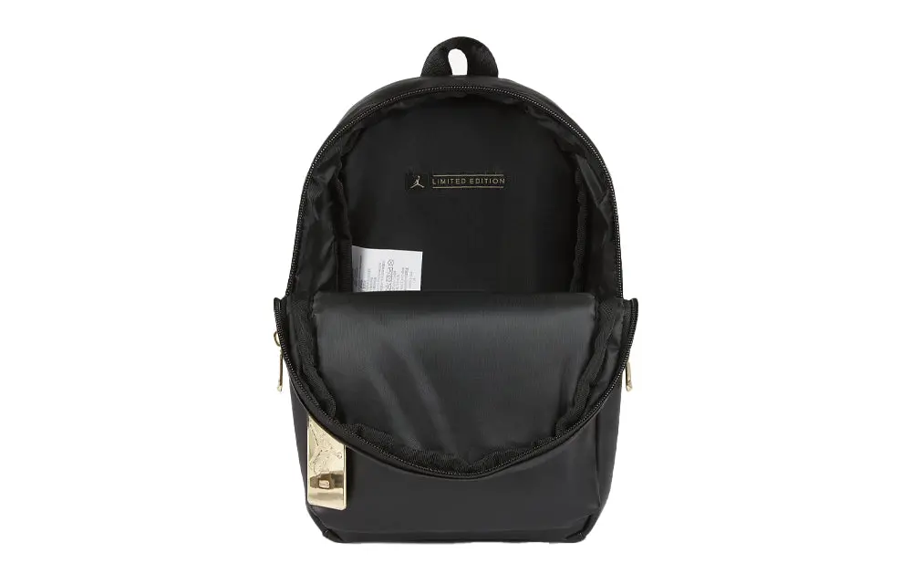 Balo Nike Air Jordan Logo Backpack ‘Black Gold’ DH0410-010 - Ảnh 5