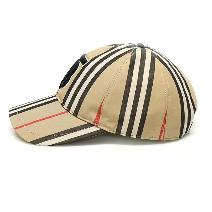 Alternative view of Mũ Burberry Vintage Check Cotton Monogram Motif ‘Beige’ 80269241
