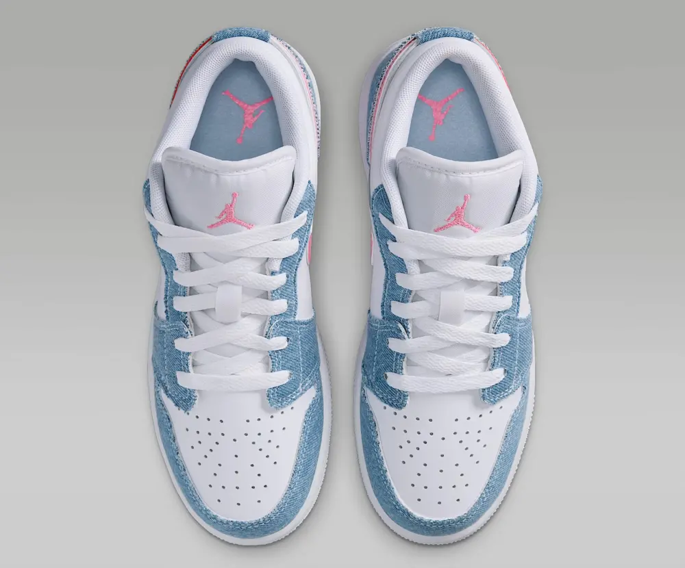 Giày Nike Air Jordan 1 Low SE GS ‘Denim Sequin’ HQ2001-400 - Ảnh 5