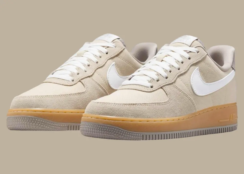 Giày Nike Air Force 1 Low ’07 ‘Suede Canvas Khaki’ HV4306-234 - Ảnh 5
