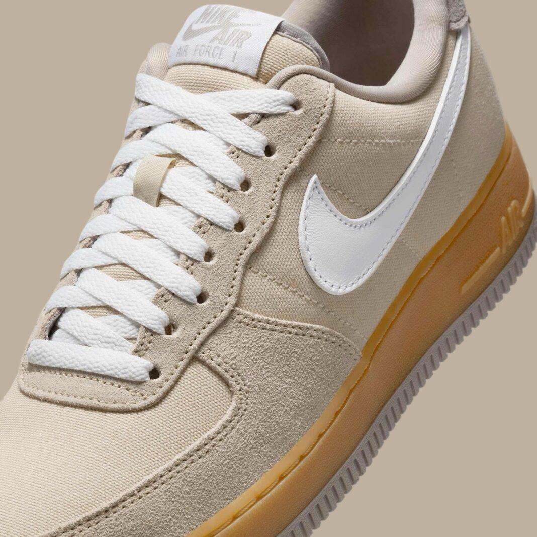 Alternative view of Giày Nike Air Force 1 Low ’07 ‘Suede Canvas Khaki’ HV4306-234