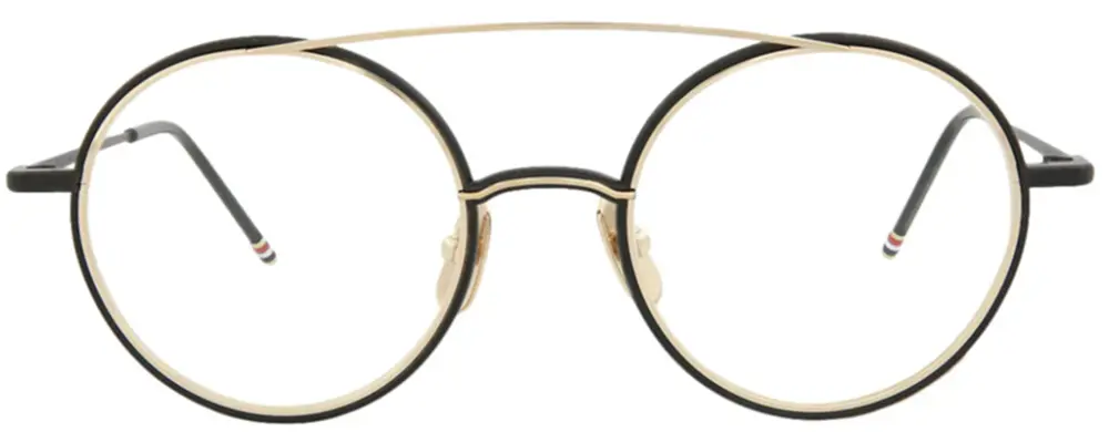 Kính Thom Browne Aviator-Frame Metal Optical 'Black' TB108-ABLKGLD-50