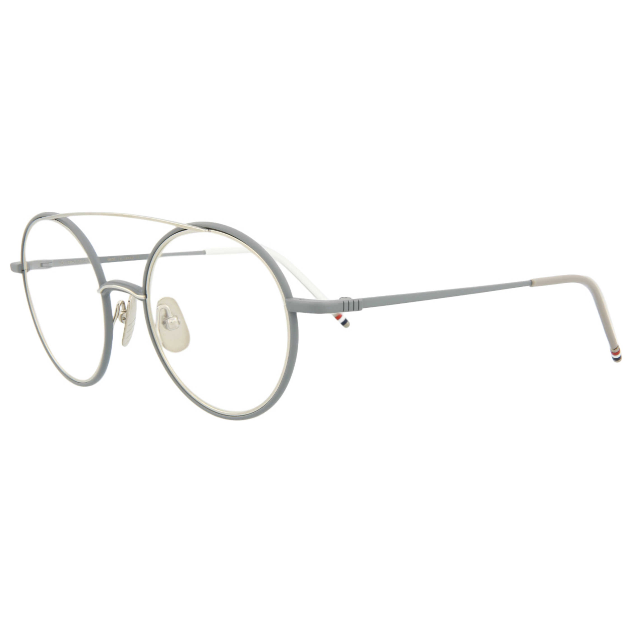 Kính Thom Browne Aviator-Frame Metal Optical 'Silver' TB108-BGRYSLV-50 - Ảnh 4
