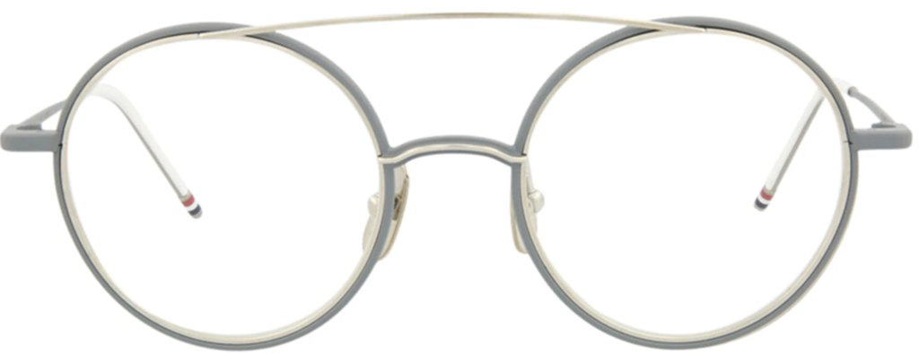 Kính Thom Browne Aviator-Frame Metal Optical 'Silver' TB108-BGRYSLV-50